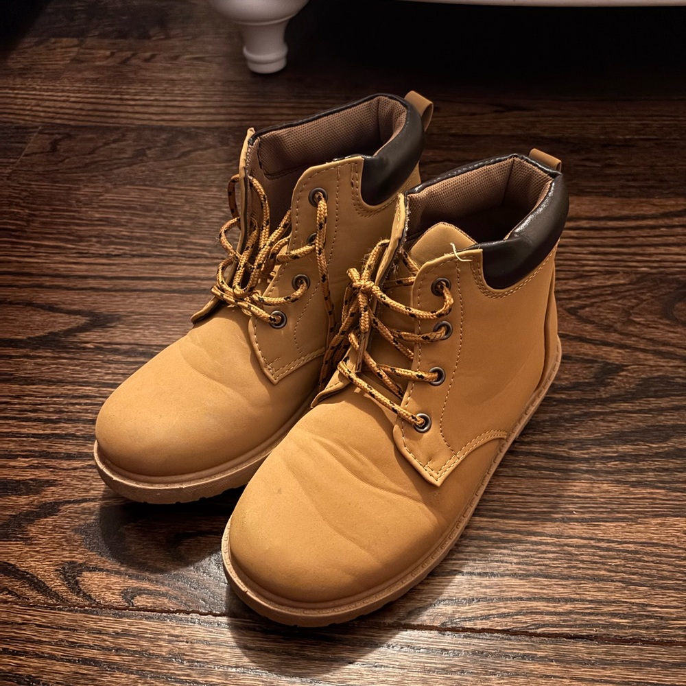 Josmo Brown Kids Outdoor Lace Up Boots Size 2